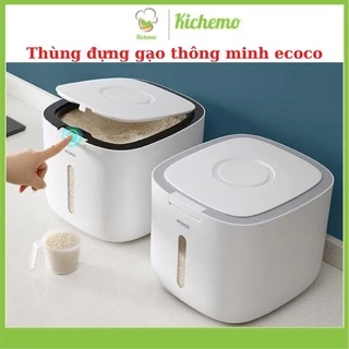 Thùng đựng gạo đựng đồ khô 10kg ECOCO thông minh chống ẩm