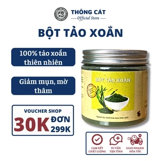 Bột Tảo Xoắn nguyên chất Spirulina Nhật bản 100gr THÔNG CÁT HCM - Tảo xoắn cao cấp, giúp trẻ hóa làn da, làm đẹp