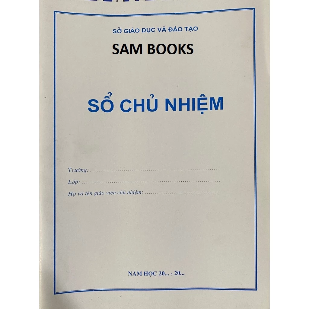 Sổ chủ nhiệm THCS, THPT