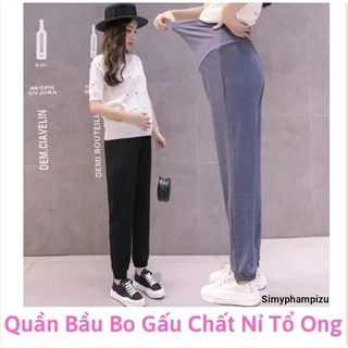 Quần Bầu dáng jogger bo gấu chất NỈ TỔ ONG cao cấp mặc đi làm đi chơi QB1388