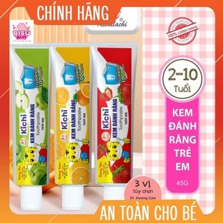 Kem đánh răng cho bé Kichilachi, kem đánh răng nuốt được trẻ em 45gr