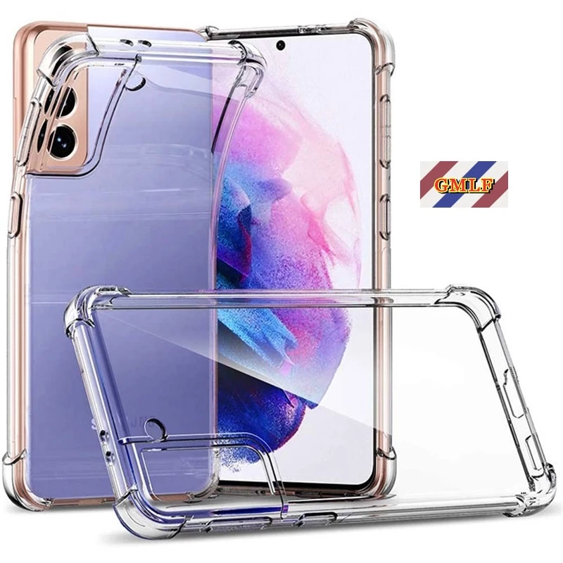 Ốp Điện Thoại TPU Dẻo Trong Suốt Chống Rơi Cho Samsung Galaxy S8 S9 S10 S20 S21 FE Note 10 Lite Plus 20 Ultra