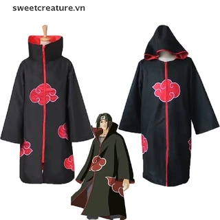 Áo Choàng Hóa Trang Nhân Vật Anime Akatsuki itachi Chất Lượng Cao