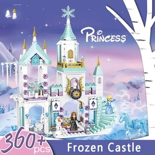 Bộ đồ chơi 360 mảnh lắp ráp lâu đài công chúa Elsa Disney DIY cho bé gái