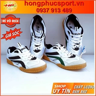 Giày bóng chuyền cầu lông Asia, giày bóng bàn Asia MCS02 trắng dùng cho các hoạt động thể thao chạy bộ, thể dục, dã ngoạ