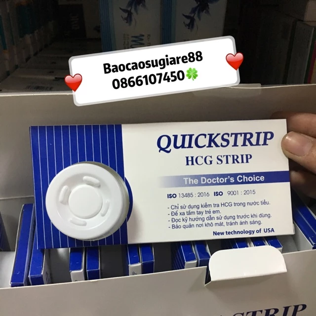 Que thử thai Quickstrip - test thử thai nhanh, chính xác