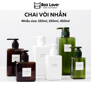 Chai/bình chiết mỹ phẩm/sữa tắm/dầu gội dạng vòi nhấn (LT00)