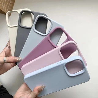 Ốp Điện Thoại silicone Mềm Màu Đen In Hình logo Chống Rơi Vỡ Cho iPhone 14 Pro Max 12 13 Pro Max