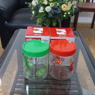 LỌ THỦY TINH NẮP NHỰA 1,2L