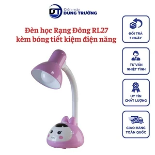 Đèn Học Rạng Đông RL27 Bảo Vệ Mắt, Chống Cận Tặng Kèm Bóng Tiết Kiệm Điện Năng