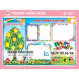 Decal trang trí Tiểu Học - Bản Tin Lớp BT001