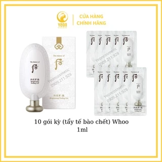 combo 10 gói kỳ #TẨY DA#(tẩy tế bào chết) whoo 1ml