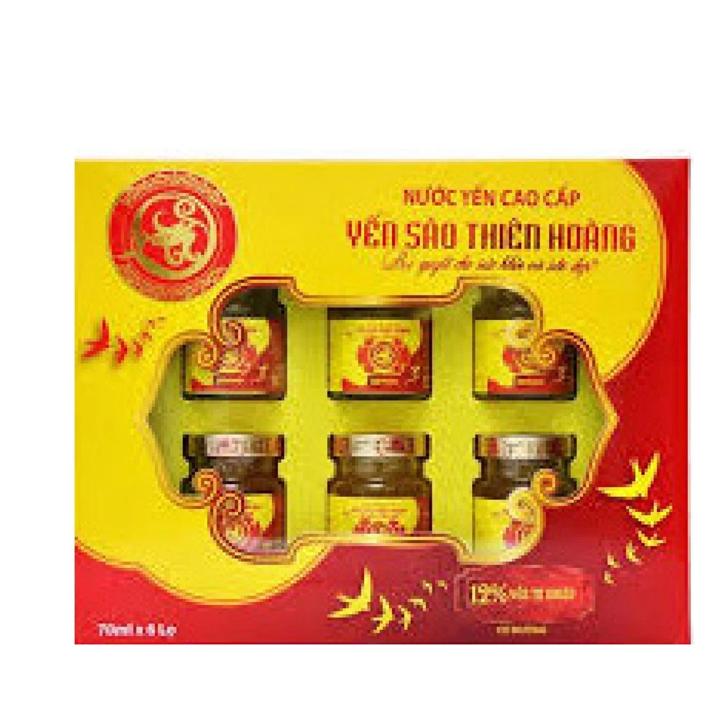 Yến thiên hoàng cao cấp 1 hộp 6 lọ