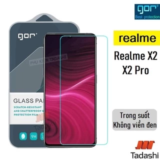 Kính cường lực Gor Realme X2/ Realme X2 Pro Trong Suốt Cao Cấp, Hạn Chế Bám Vân Tay 9H/ Vát 2.5D - Chính hãng Gor