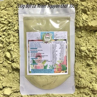 200g Bột Lá neem Ấn Độ sấy lạnh có giấy VSATTP và ĐKKD nguyên chất thiên nhiên 100%