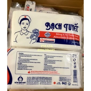 Bông gòn y tế sơ cứu vết thương 45gr/ gói - chính hãng Bông Bạch Tuyết