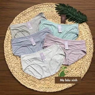 Quần lót bà bầu cạp chéo Chicmom chất cotton kháng khuẩn, mềm nhẹ siêu co dãn