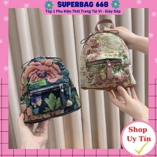 Balo nữ đẹp họa tiết hoa 3D thời trang Superbag668 231