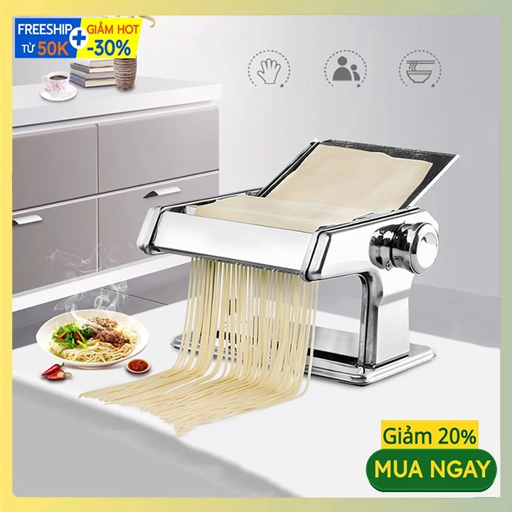 Máy cắt mỳ 2 lưỡi dao làm bánh đa năng, phù hợp gia đình