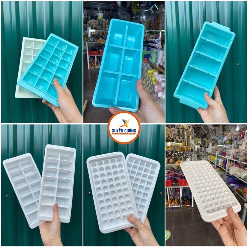 Khay đá, vỉ đá Việt Nhật 5 viên, 6 viên, 14 viên, 18 viên, 50 viên, 78 viên