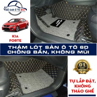 Thảm lót sàn ô tô 5D 6D Kia Forte 2006-2012 bảo vệ sàn xe, không mùi, không thấm nước