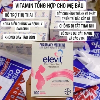 Elevit bầu - Vitamin tổng hợp cho mẹ bầu trước- trong và sau sinh