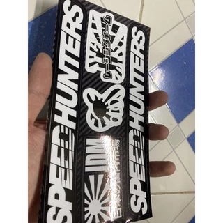 Sét tem 10x19 cm speedhunters chữ trắng