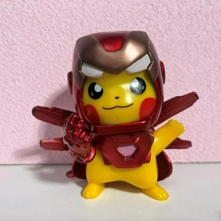 Mô hình figure anime - mô hình nhân vật Pikachu Cosplay Iron Man Cao 11cm cực kute