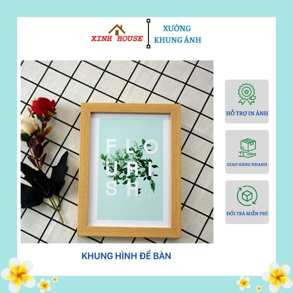 Khung hình để bàn các cỡ 10x15, 13x18, 15x21 hiện đại - Bảo hành gãy vỡ - Hỗ Trợ In Ảnh Theo Yêu Cầu