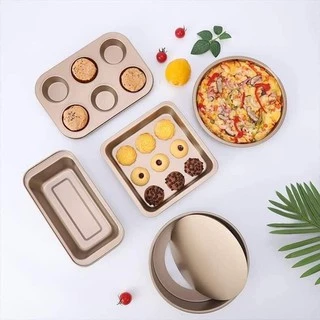 Set 5 Khay Nướng Bánh - Khuôn Bánh Mỳ Khay Nướng Bánh Mì Dụng Cụ Làm Bánh