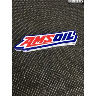 AMSOIL[8.8x2.5cm] decal cao cấp chống nước, sắc nét, bền màu, dính chặt. Hình dán logo trang trí mọi nơi