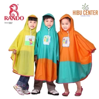 Áo Mưa Cánh Dơi Trẻ Em Cao Cấp RANDO Bướm TECC Size 1-5 | An Toàn Cho Sức Khỏe, Không Thấm Nước | Hibucenter