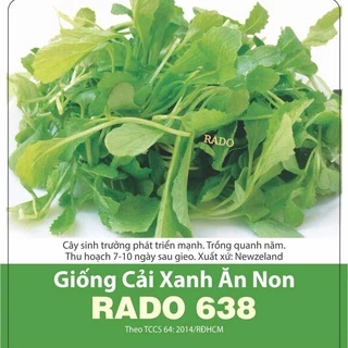 Hạt giống Cải xanh ăn non Rado 638 (20g) Rạng Đông | VTNN Cần Thơ