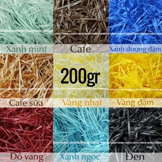 [200g] Giấy Rơm Giấy Lót Hộp Quà, Giấy Mềm Êm, Rộng 3mm