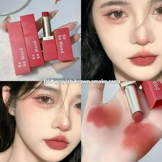 Son môi mờ sáu màu Matte Matte Matte Chống phai màu Làm trắng da mặt trơn Dưỡng ẩm môi Glaze