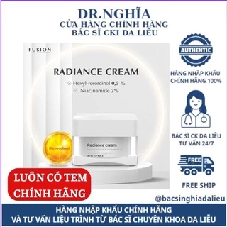 [ NHẬP KHẨU CHÍNH HÃNG] Fusion Radiance Cream Kem Dưỡng Sáng Da Giảm Nám, Tàn Nhang, Sạm Da 50ml  BS NGHĨA