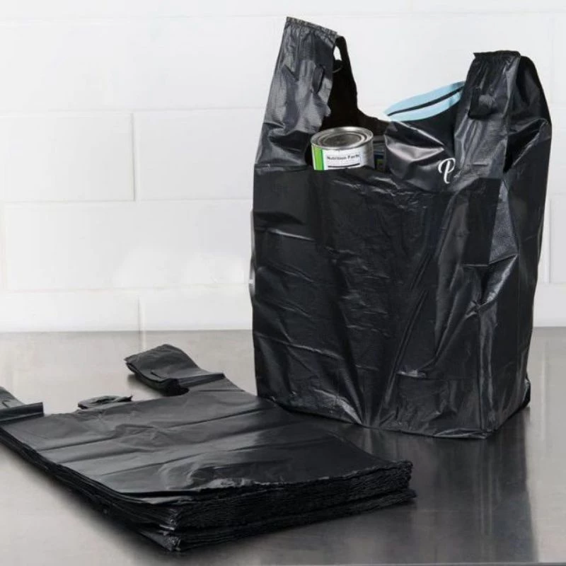 1kg túi ni lông đen hai quai xách
