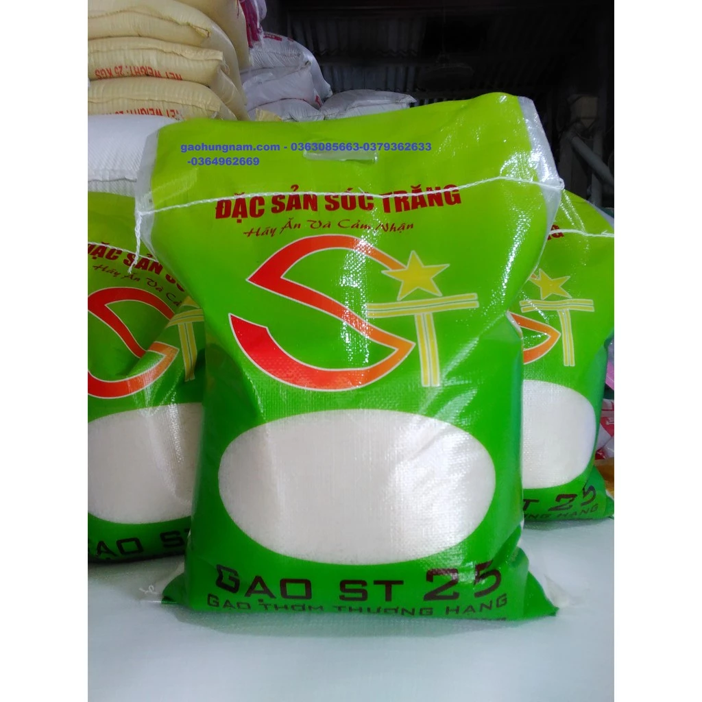 Gạo ST25 -10kg - đặc sản sóc trăng - gạo ngon nhất thế giới -- giao hàng ifast - ifast.com.vn-  hệ thống tạp hóa cbig.vn