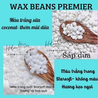 Sáp cao cấp Coconut & trong suốt,Sáp wax lông nóng dạng hạt đậu Hard Wax Beans