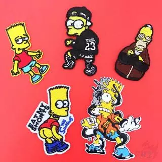 ☸ Cartoon：The Simpsons Patch ☸ 1Pc Simpson Diy Sew On Iron On Patch（ S-2）