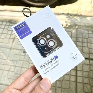 Bộ dán TOTU lens 3 mắt bảo vệ camera cho iPhone 13 Mini, 13, 13 Pro, 13 Pro Max vàng nhôm + kính siêu bền đẹp