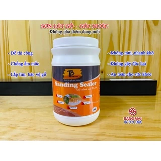 Sơn lót trong gỗ - Hộp 1kg - Sơn lau gỗ gốc nước: dễ sử dụng, không độc hại, an toàn cho sức khoẻ