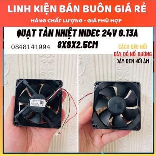 Quạt tản nhiệt NIDEC 24V 0.13A 8x8x2.5CM cực bền