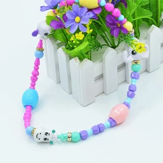 Bộ vòng cổ Twisty Petz cho bé gái biến hình dây buộc tóc/vòng tay thú cưng đồ chơi bằng hạt nhựa dễ thương (3 vòng)