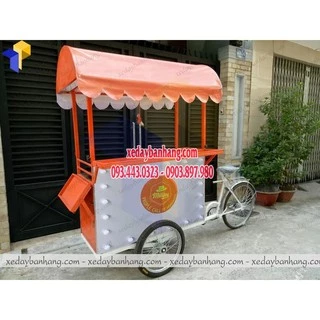 Mẫu thiết kế xe đạp bán trà sữa di động giá rẻ đẹp bền - xedaybanhang.com