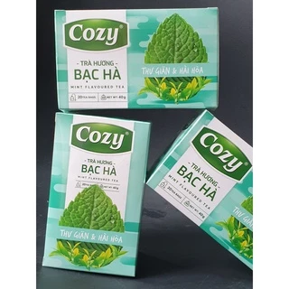 Trà cozy bạc hà túi lọc , 20 tép/ hộp - BAO BÌ MỚI