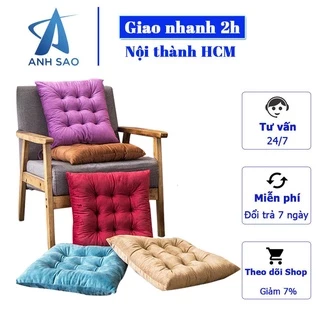 Đệm Ngồi Vuông Lót Ghế Văn Phòng Vải Nhung Ánh Sao Đàn Hồi Giảm Đau Mông Êm Ái Thoáng Khí 40x40x6cm