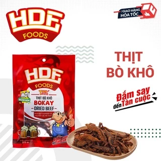 [Khô Bò - Đồ ăn vặt CAO CẤP] Thịt bò khô sợi BOKAY 25g ngon đặc biệt - Khô gà Cooky