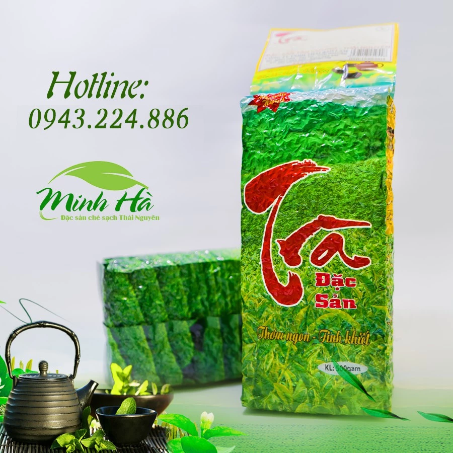 Chè Thái Nguyên Loại Thượng Hạng gói 500gr – Trà Thái Nguyên – Chè Minh Hà