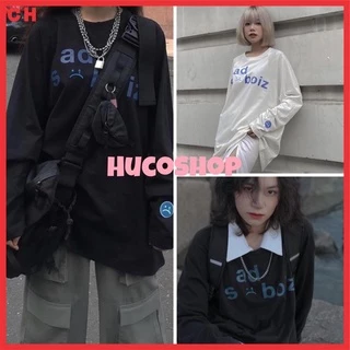 Áo Thun Tay Dài Nam Nữ SAD BOIZ  cổ tròn Chất cotton Áo Phông cổ tròn Form Rộng UNISEX FREESIZE Nam Nữ Ulzzang